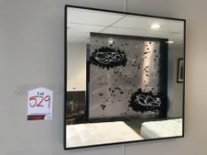 Ex Display Castor Alchemy Wall Mounted Mirror | Black & Silver | 24"x "24"