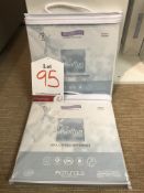 2 x Protect-A-Bed Standard (Two Pack) Cotton Waterproof Pillow Protectors