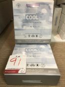 2 x Protect-A-Bed 2-in-1 Cool Waterproof Fitted Sheet & Mattress Protectors | King