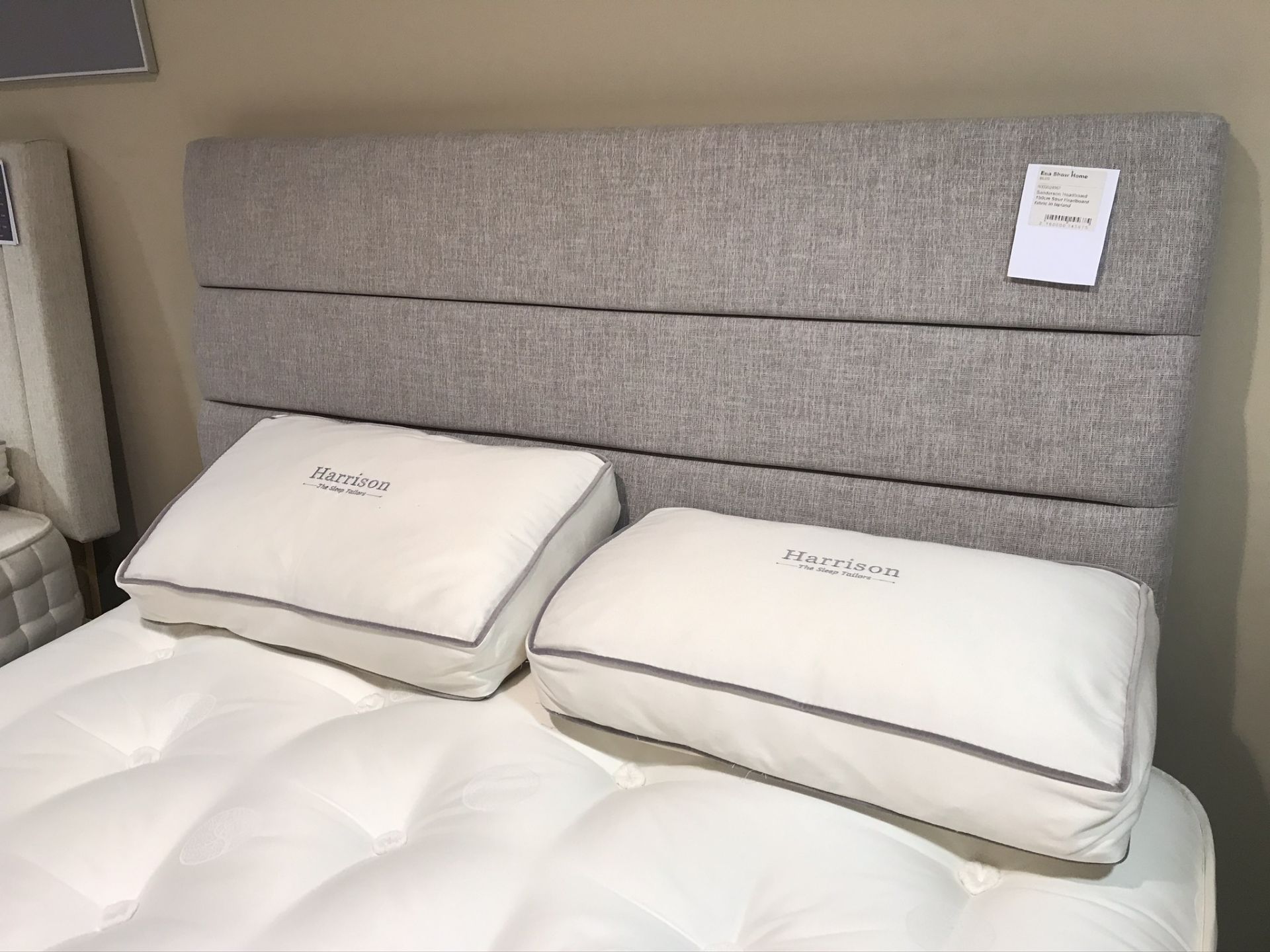 Ex Display Harrison Lima 7200 King Size Mattress w/ Deep Set Gentle/Medium Tension & Headboard in La - Image 5 of 5