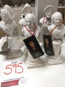 7 x Various Ex Display Authentic Models Porcelain Busts | RRP£175