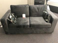 Ex Display Elements 2 Seater Sofa Bed in Plush Steel | RRP£855