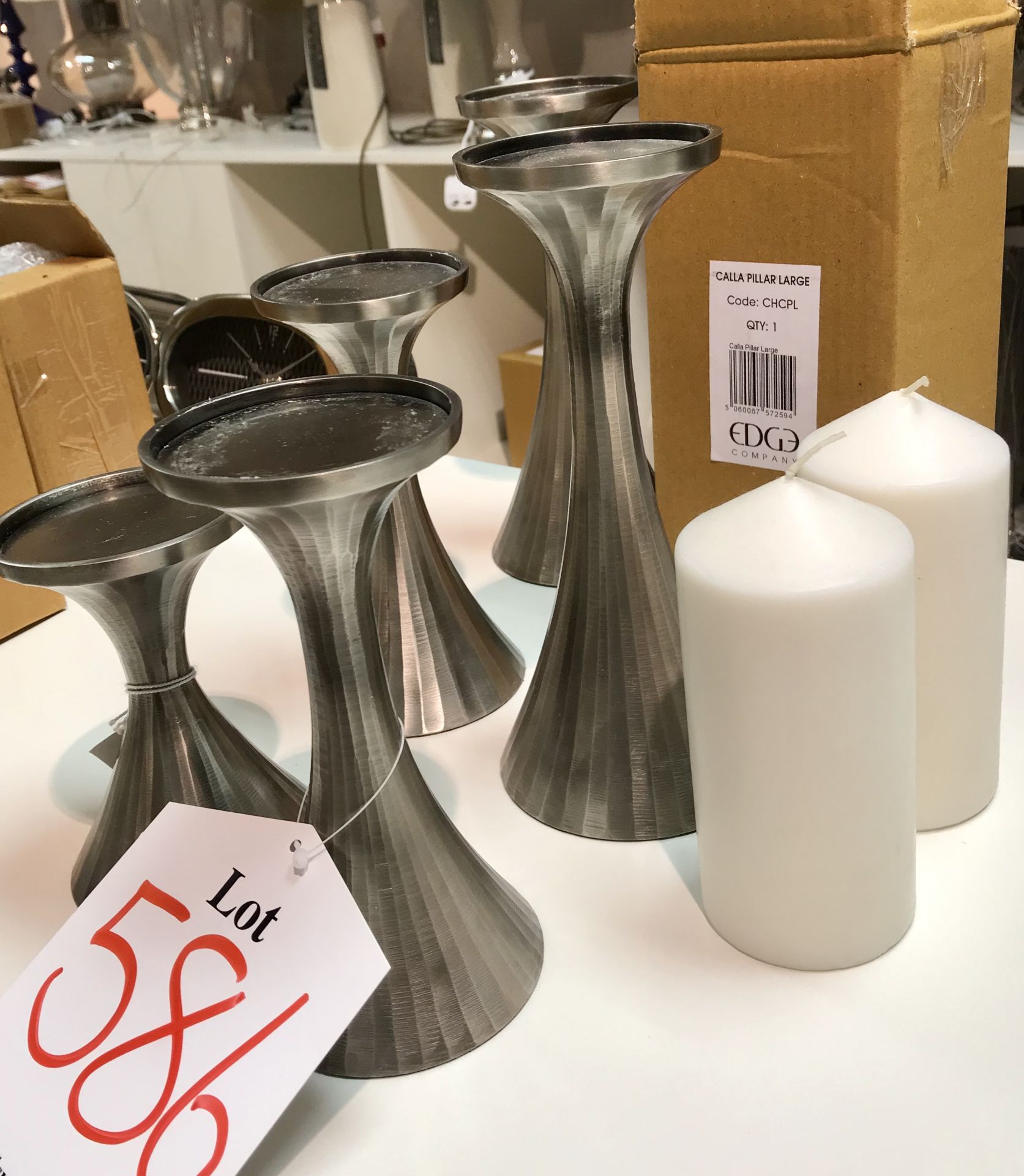 5 x Various Ex Display Calla Candle Pillars - Image 3 of 5