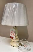 Ex Display Table Lamp w/ Fabric Shade | RRP£75