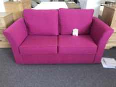 Ex Display Oscar 2 Seater Sofa Bed in Magenta | RRP£795