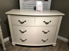Ex Display Bentley Designs Montreux 2+2 Drawer Chest in Soft Grey | RRP£839