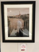 Ex Display Wall Mounted Grand Canal Gondola Picture | 28" x 22"