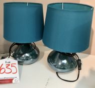 Pair of Ex Display Pacific Bedside Table in Blue