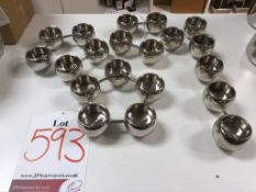 4 x Various Aluminium Bead Tealight Candle Holders