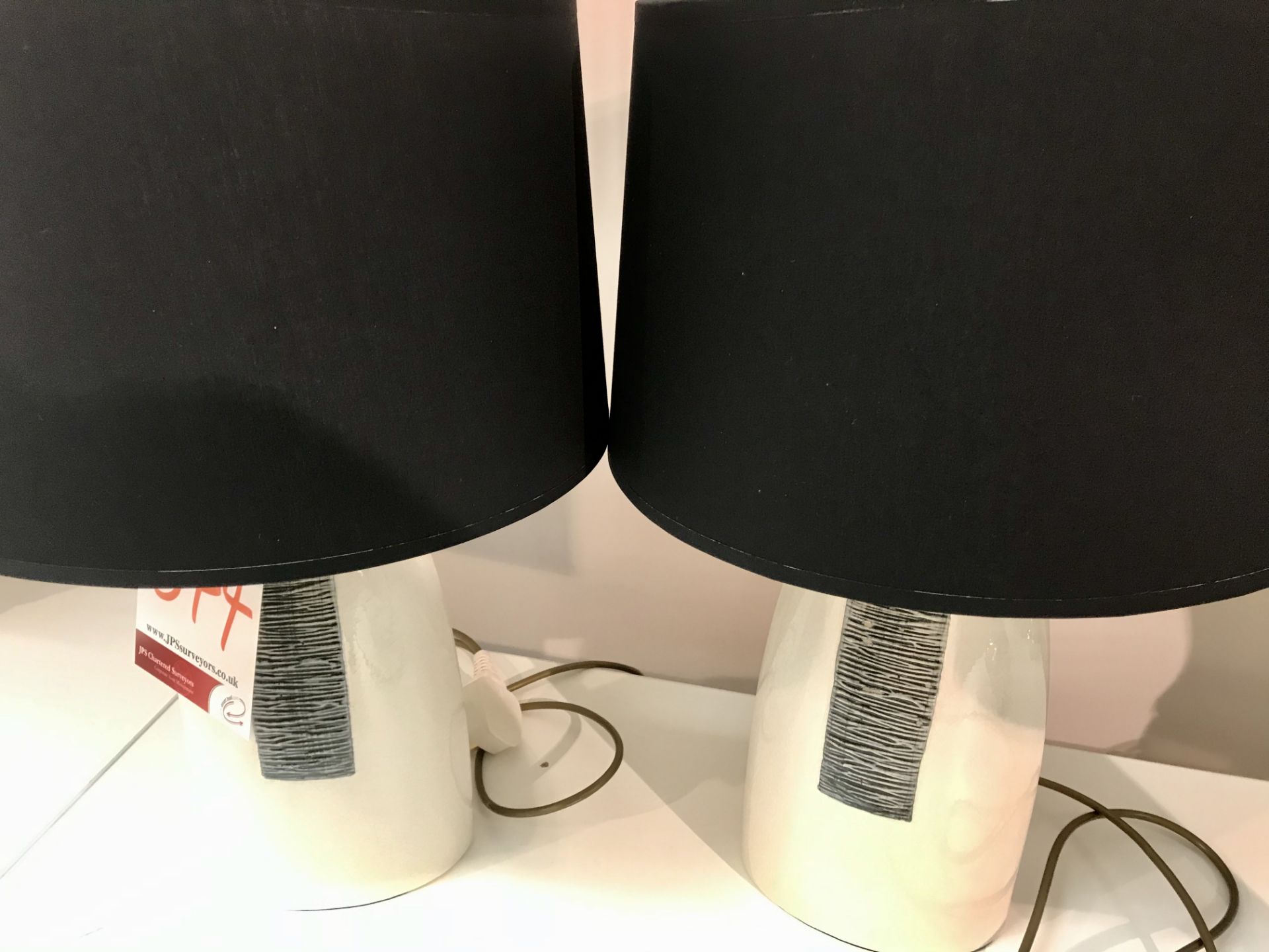 Pair of Ex Display Devine Med Stone Table Lamps | RRP£398 - Image 3 of 3
