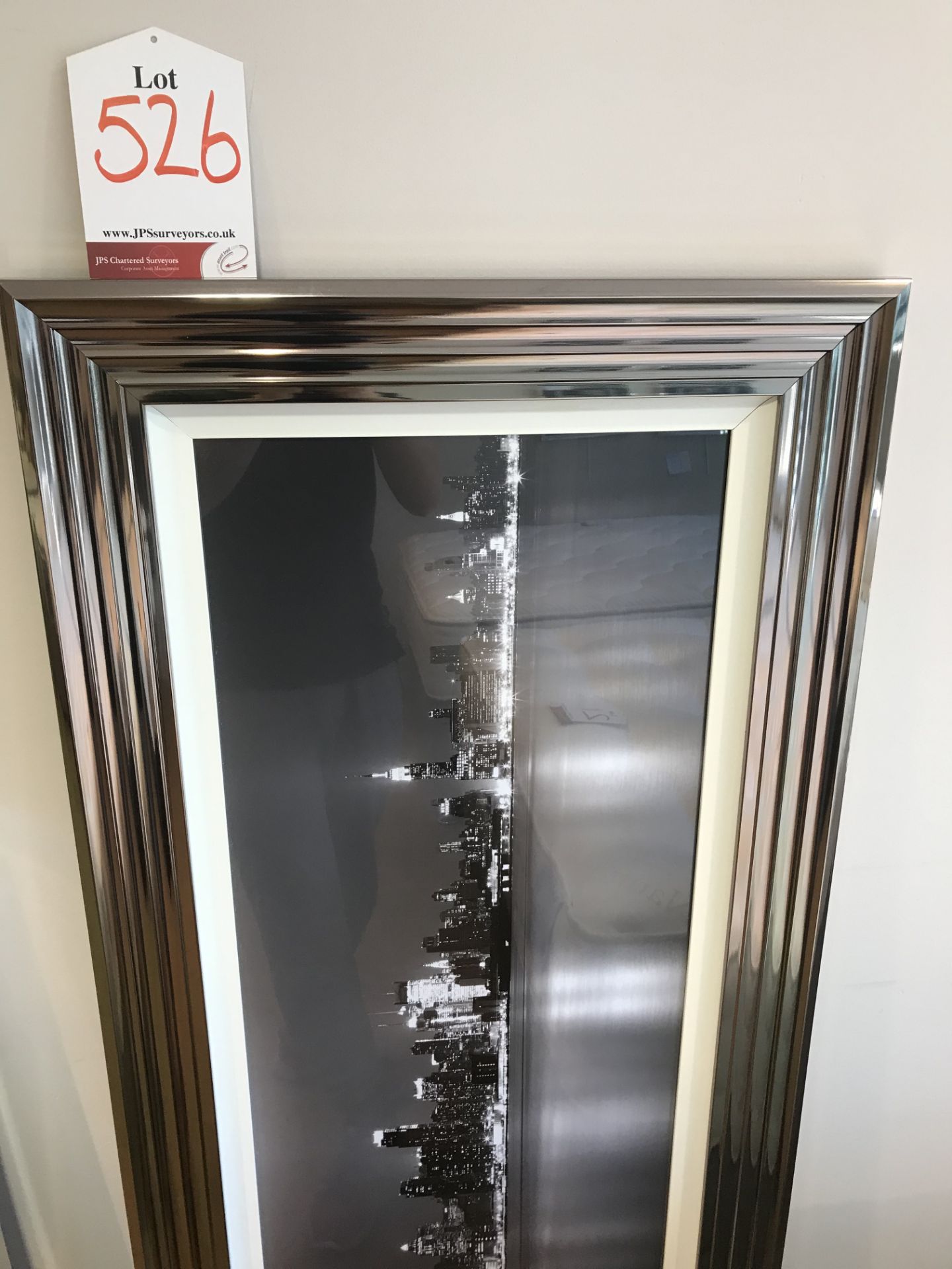 Ex Display Marshall Arts Silver J.Eta New York Reflections Wall Mountable Picture | 48" x 16" - Image 5 of 5