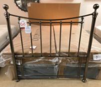 Ex Display Isabelle Headboard in Antique Nickel Finish