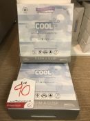 2 x Protect-A-Bed 2-in-1 Cool Waterproof Fitted Sheet & Mattress Protectors | Double