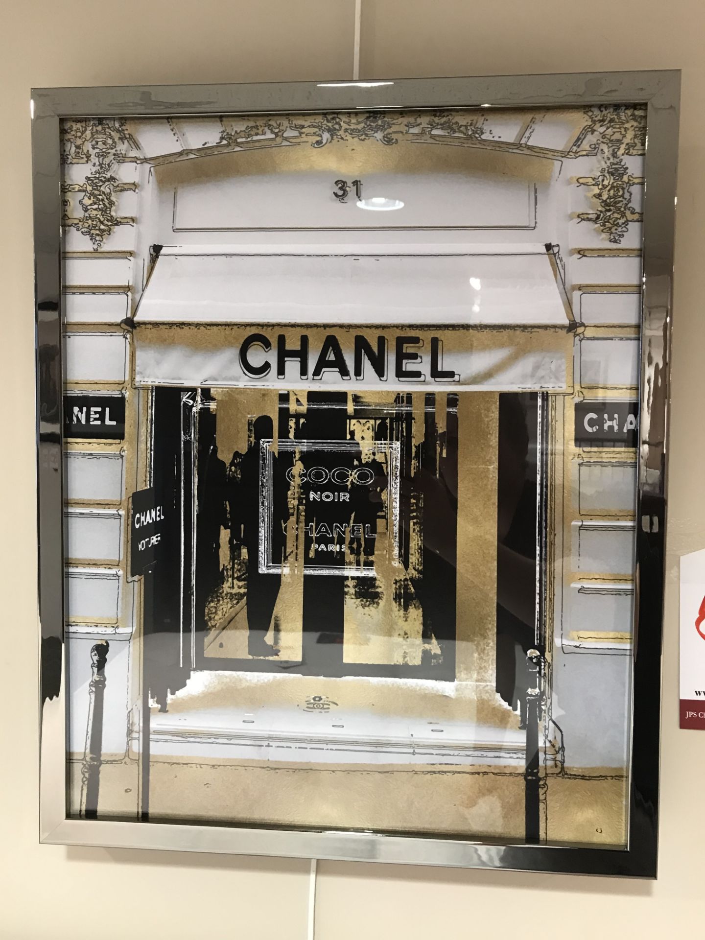 Ex Display Wall Mounted Blake Designer 'Chanel' Entrance Picture | 40" x 16" - Image 2 of 4