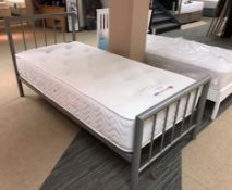 Ex Display Sweet Dreams Aquarius Pocket Spring Mattress w/ Metal Bed Frame