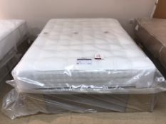New Relyon Matisse King Size Mattress w/ Eaton 2 Drawer Bed Frame in Taupe