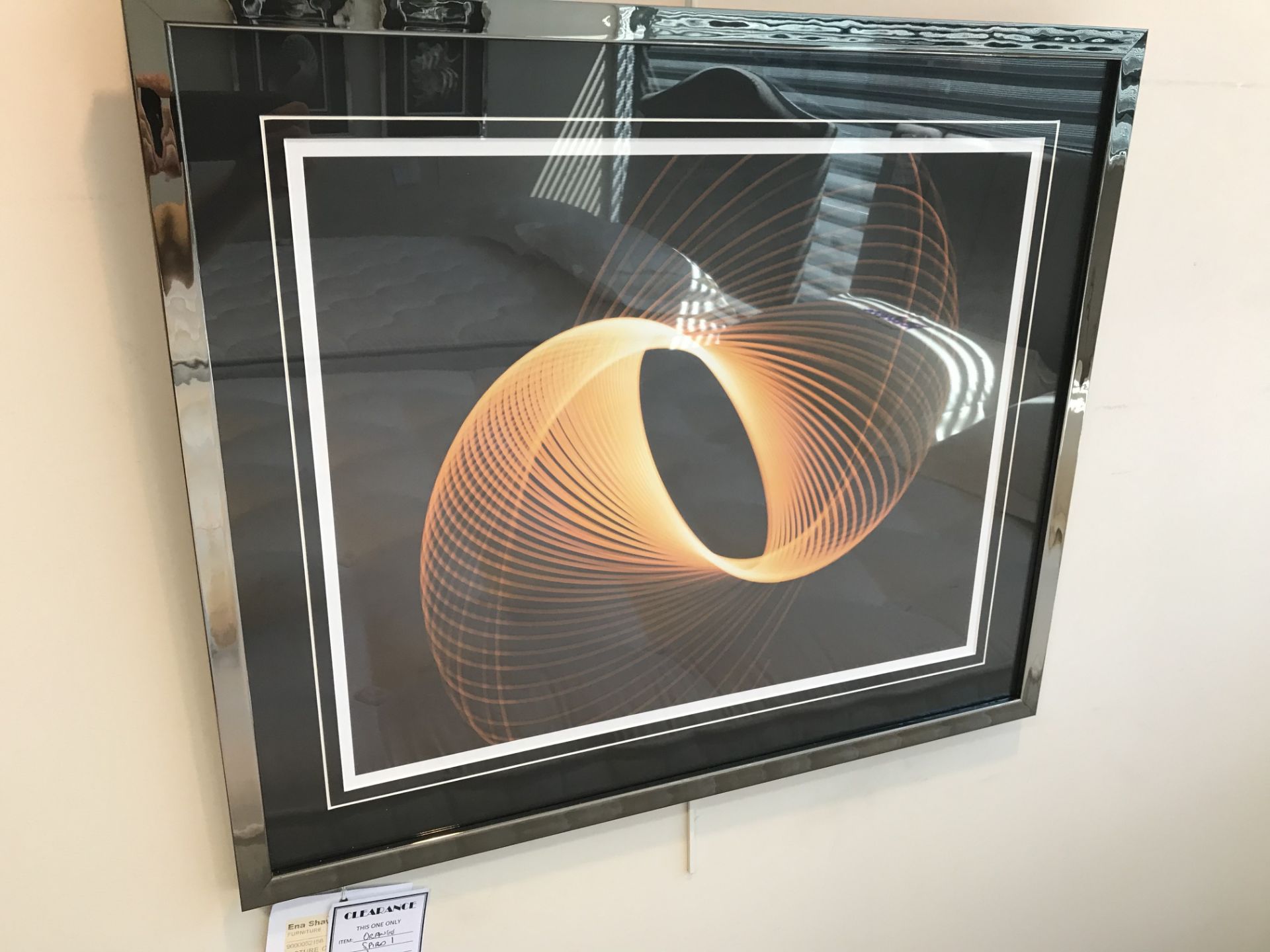 2 x Ex Display L K Bradley Orange Spiro Pictures | 24" x 20" | RRP£278 - Image 3 of 8