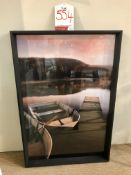 Ex Display Wall Mountable 'Rowing Boats at Dawn' Picture | 35.5" x 23"