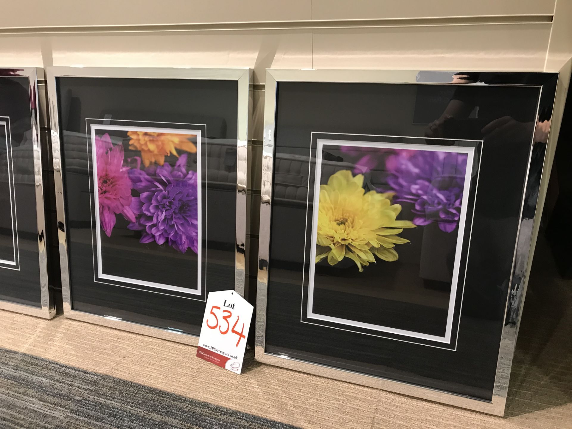 4 x Various Ex Display L K Bradley Wall Mounted Flower Themed Pictures | 20" x 16" - Image 2 of 6