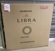 BNIB Wall Mountable Libra 265019 Sunflower Round Mirror | 100 x 100cm