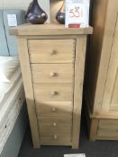 Ex Display Capraia Tall Boy 6 Drawer Chest | RRP£515