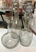 Set of 3 Ex Display Glamour Decanters | RRP£149