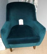 Ex Display Sardinia Putney Armchair in Teal | RRP£799