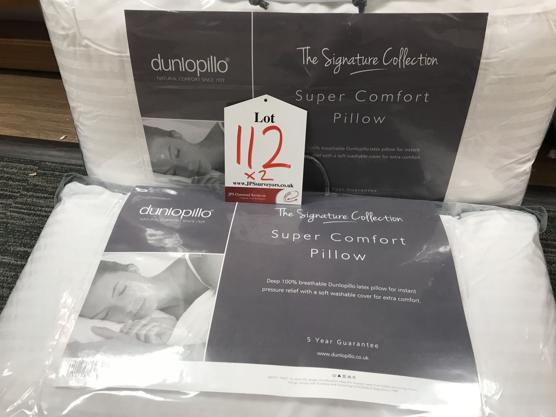 2 x Dunlopillo Signature Collection Super Comfort Pillows | RRP£95 - Image 2 of 2