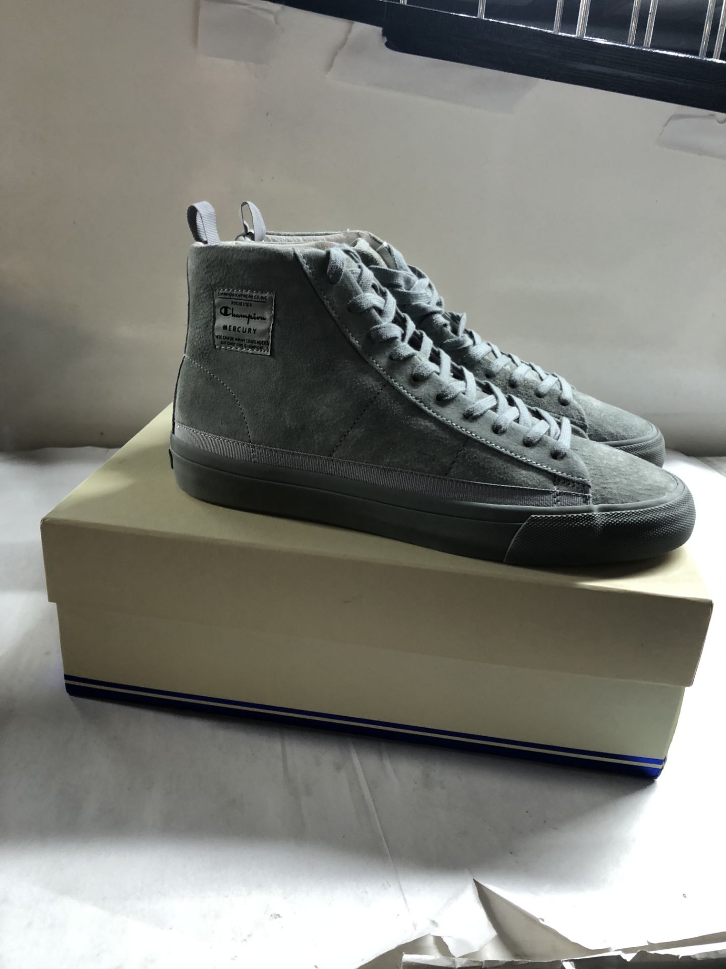 Champion High Top Sneakers. UK 8 - Image 2 of 2