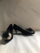 Loriblu Beige Fur Heels.EU 37 RRP £349.00