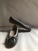 French Sole Henrietta Ballet Flats Croc Patent Leather. EU 36.5/UK 3.5 RRP £120.00