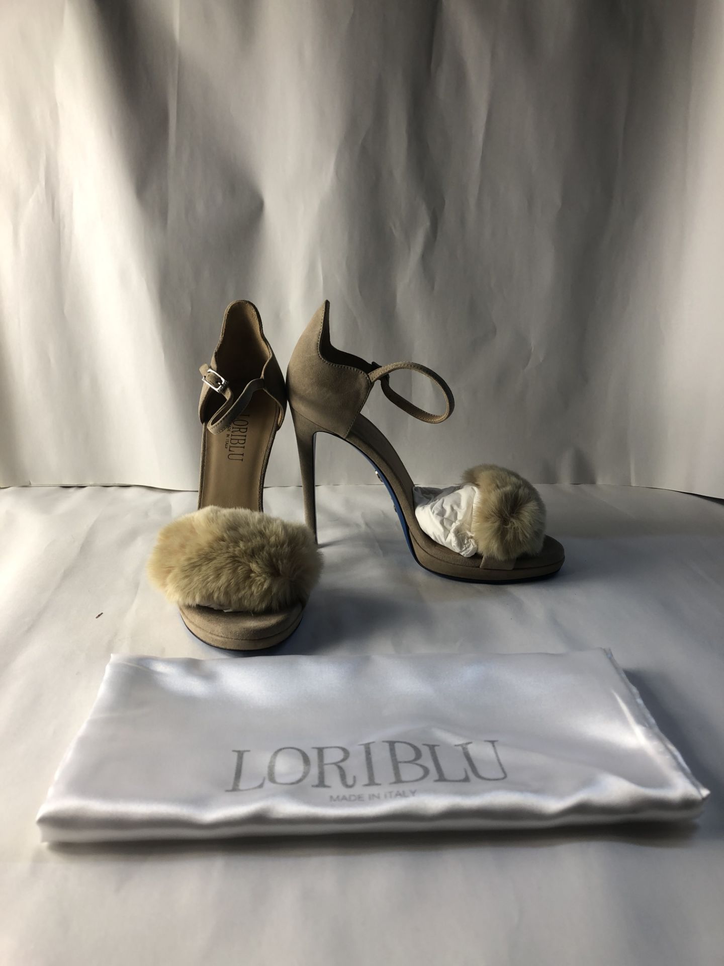 Loriblu Strappy Fur Heels. EU 37 RRP £369.00