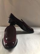 AGL Plum-Chianti Loafers. EU 38