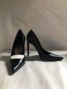 Stuart Weitzman Tia Black Supple Kid Heels. EU 38.5 RRP £290.00