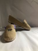 French Sole Espadrille Ballet Flats. EU 36/UK 3 RRP £160.00