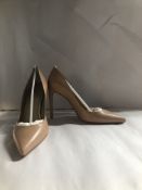 Stuart Weitzman Curvia Adobe Kid Heels. EU 37.5 RRP £280.00