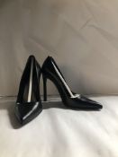 Stuart Weitzman Tia Black Supple Kid Heels. EU 38 RRP £290.00