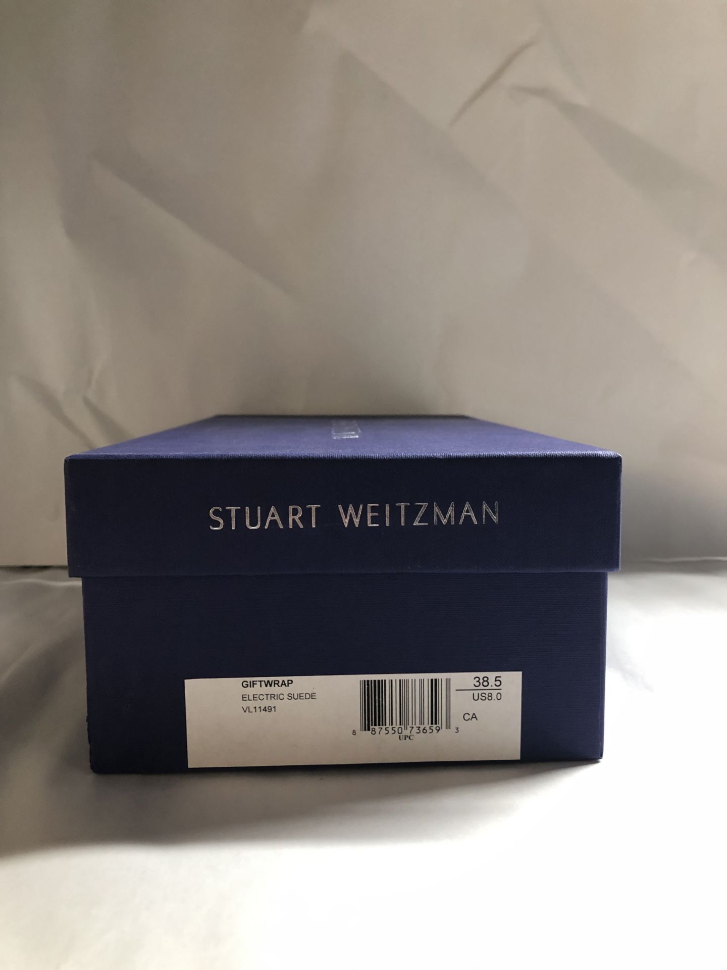 Stuart Weitzman Giftwrap Eletric Suede Heels. EU 38.5 RRP £290.00 - Image 2 of 2