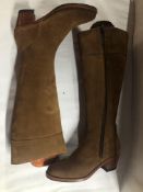 Fairfax And Favor Suede Heeled Regina Boots Sporting Fit.EU 38,UK 5 RRP £345.00