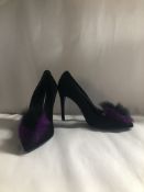 Loriblu Fuscia Fur Heels. EU 37 RRP £349.00