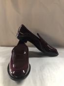 AGL Plum-Chianti Loafers. EU 41