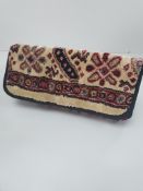 Made of Carpet Vintage Purse/Clutch Bag