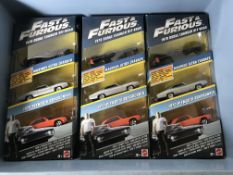 3 x Fast & Furious Toy Car Sets