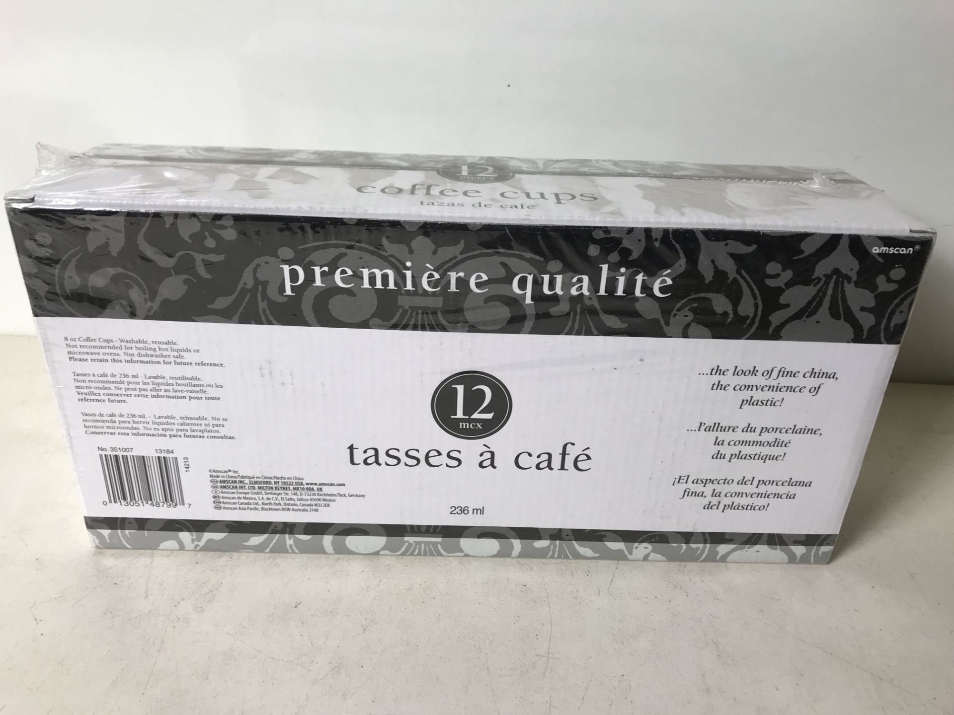 Box of 12 Plastic Coffee Cups - Image 2 of 2