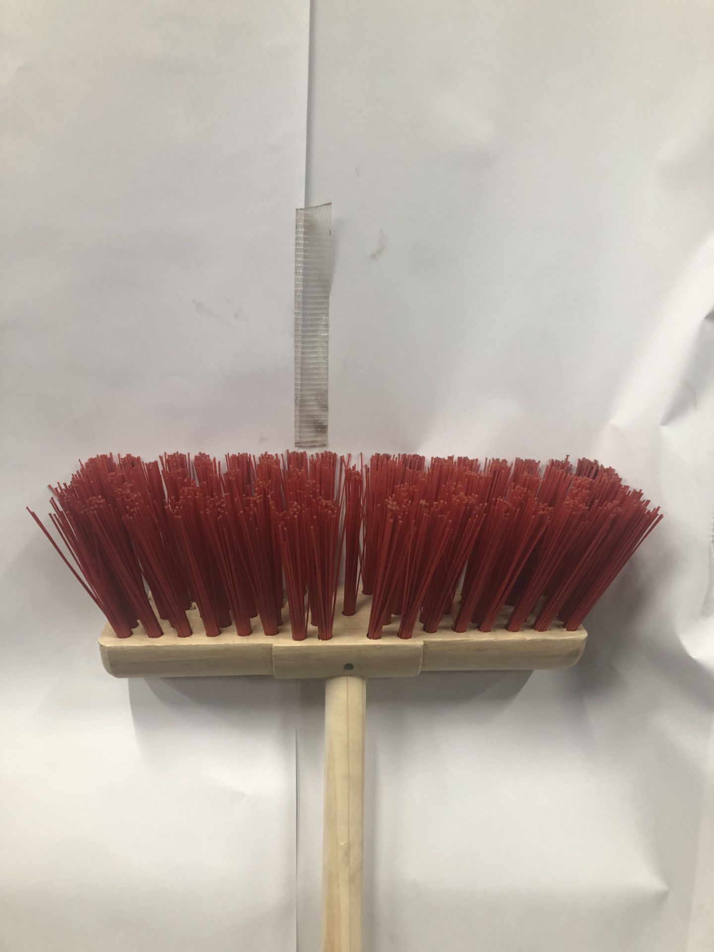 5 x Red 13'' PVC Brooms - Image 3 of 3