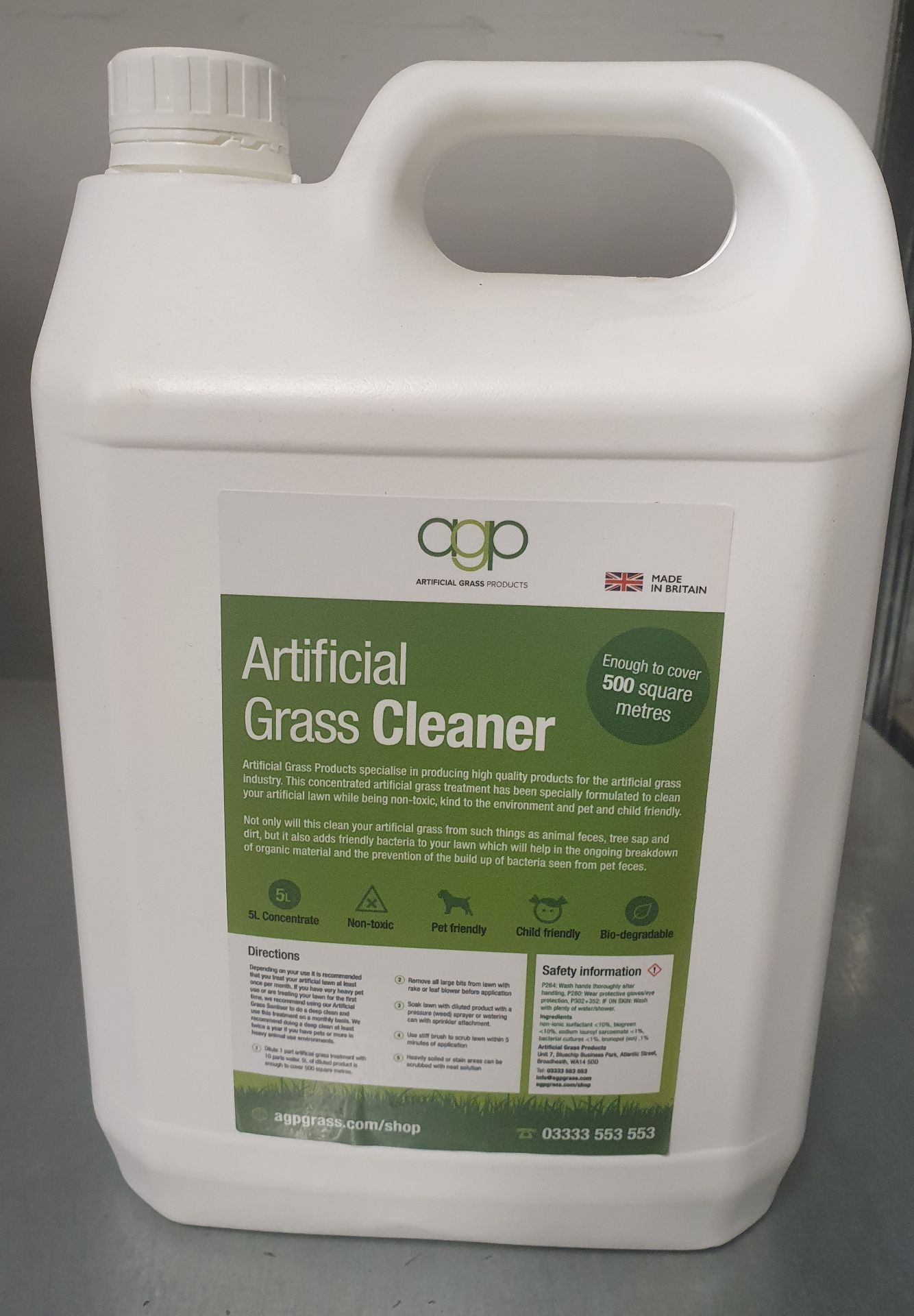 5 x AGP Artificial Grass Cleaner | 5L