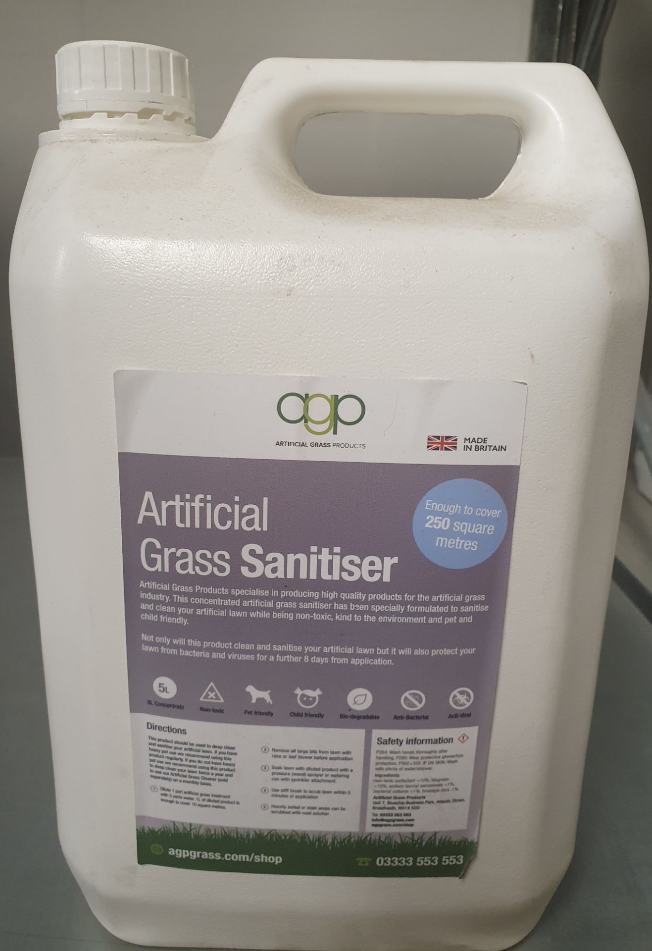 4 x AGP Artificial Grass Sanitiser | 5L
