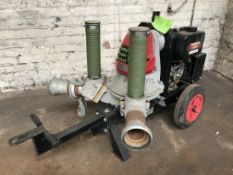 Hilta Proflow D5 3"" Diesel Diaphragm Pump w/ Wheeled Site Chassis | YOM: 2018 | A221