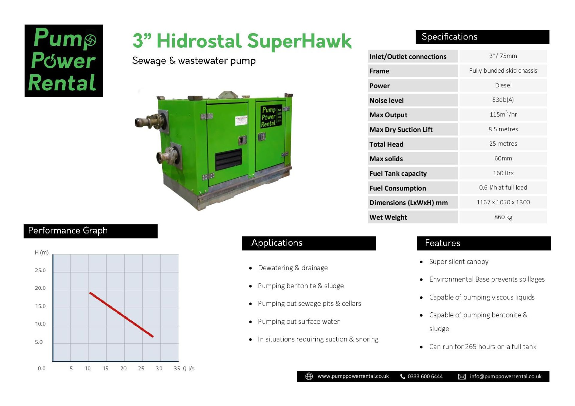 Superhawk Hidrostal 3"" Solids Handling Pump | Ref: A243 - Image 15 of 15