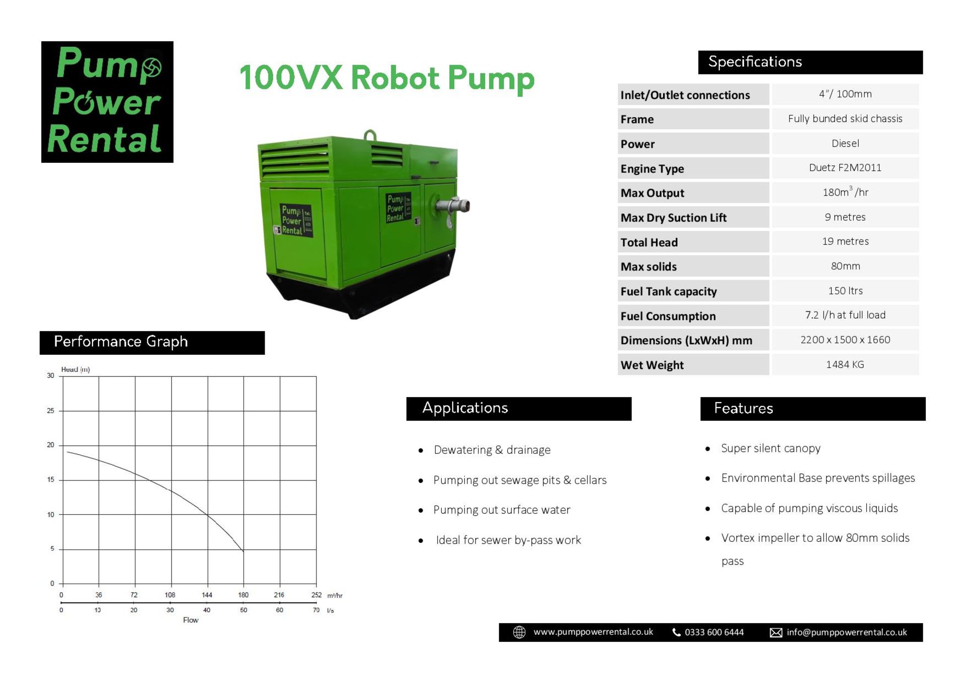 Flygt 100VX 4"" Robot Diesel Solids Handling Pump | Ref: A052 - Image 12 of 12